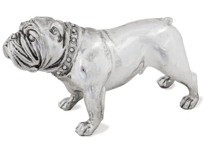 ART-POL Pies Buldog srebrny