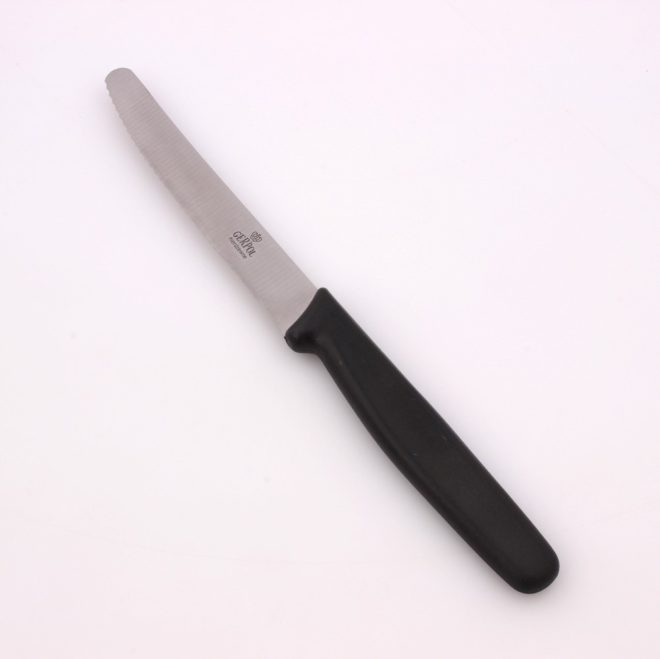 GERPOL WIKTOR nóż uniwersalny gładki 11cm czarny