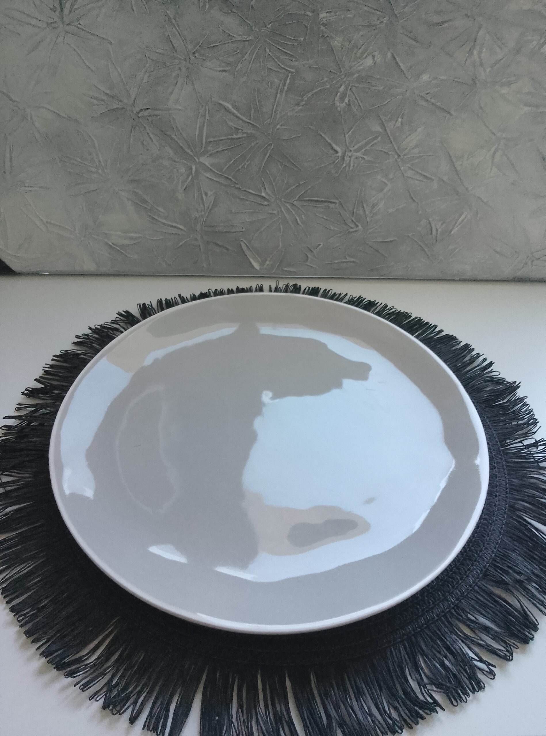 Z&H PŁASKI TALERZ POPIEL