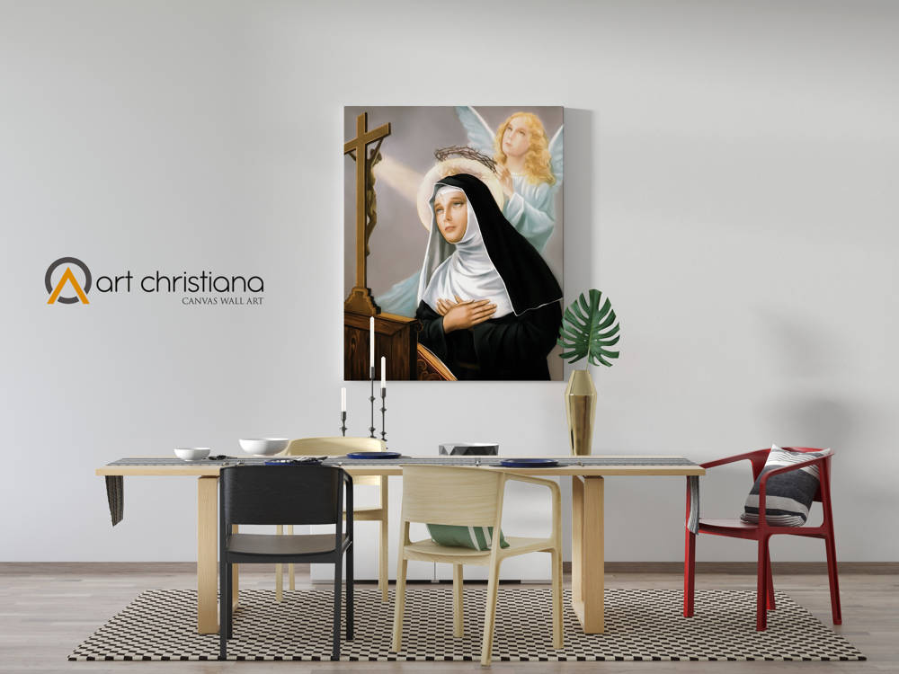 OBRAZ RELIGIJNY ŚWIĘTA RITA 30X40 OBRAZ RELIGIJNY ŚWIĘTA RITA 30X40