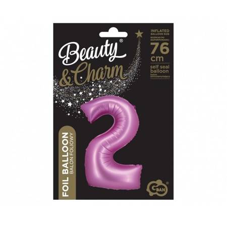 GODAN BALON CYFRA 2 RÓŻOWA-CH-BSR2 GODAN BALON CYFRA 2 RÓŻOWA-CH-BSR2