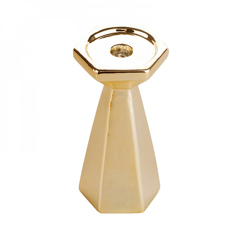 ALTOM ŚWIECZNIK STOŻKOWY ZŁOTY-1702001558 ALTOM ŚWIECZNIK STOŻKOWY ZŁOTY-1702001558