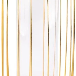 ALTOM ŚWIECZNIK SZPROSOWY Z WKŁADEM 16X16X28 ZŁOTY 1704001175