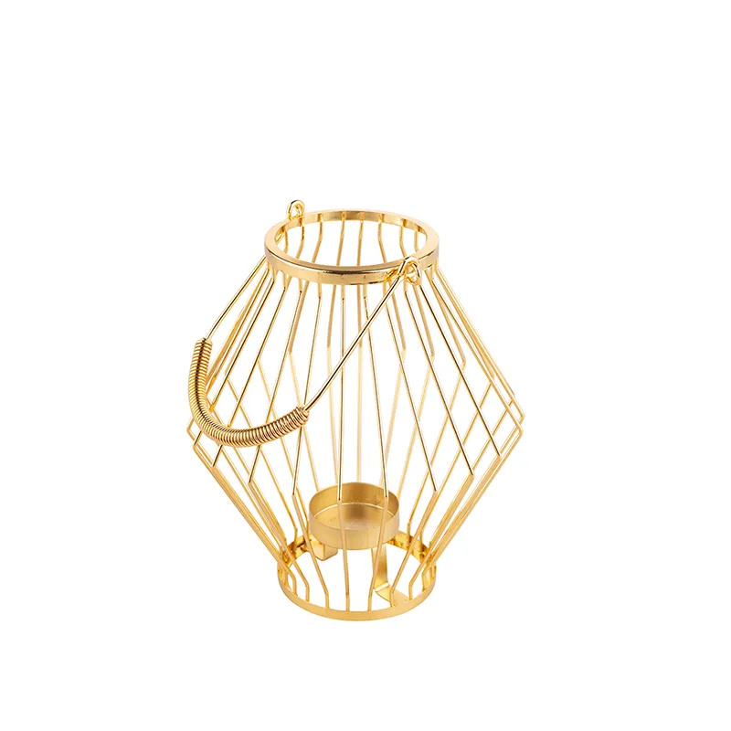 ALTOM ŚWIECZNIK SZPROSOWY Z UCHWYTEM 19X19X20 ZŁOTY 1704001167