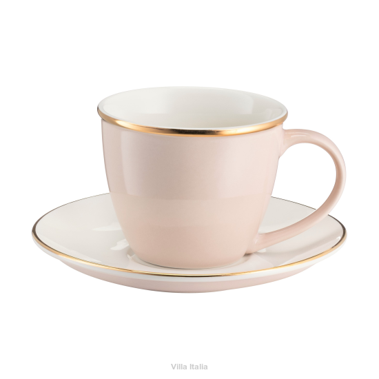 VIVA ITALIA FILIŻANKA /SPODEK DO KAWY CANDY 220 ML HH523