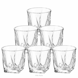 VILLA ITALIA KPL 6 SZKLANEK DO WHISKY BRIGITTA KS408-K