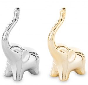 ART POL SŁOŃ CERAMICZNY  SREBRNY 146967