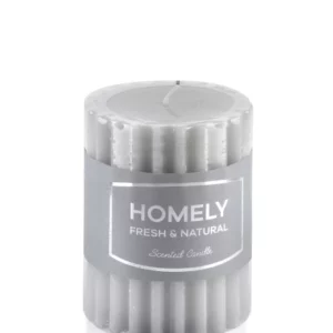 MONDEX ŚWIECA HOMELY SZARA MAŁA BC6276