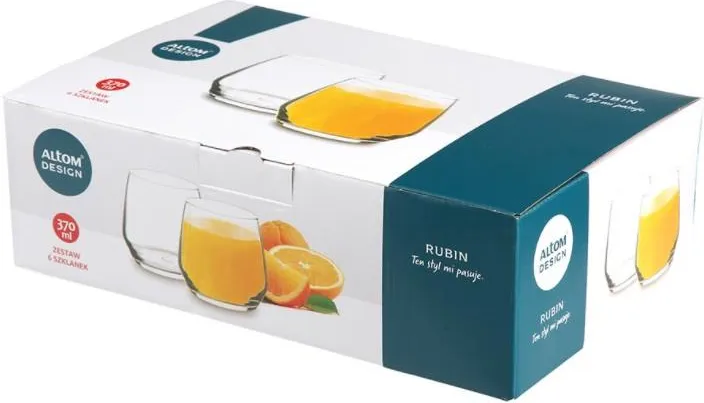 ALTOM KPL. SZKL RUBIN 370 ML 0103007501