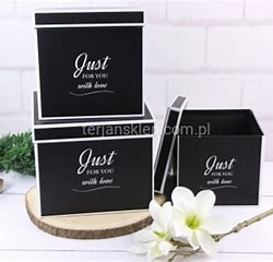 TERJAN FLOWER BOX W5823 DUŻY CZARNY JUST FOR YOU TERJAN FLOWER BOX W5823 DUŻY CZARNY JUST FOR YOU