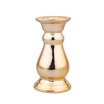 ALTOM ŚWIECZNIK PORCELANOWY ZŁOTY