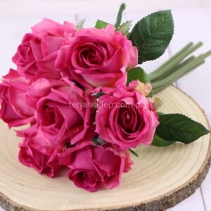 TERJAN WIĄZKA ROŻ GUMOWANYCH CV11595 -13 FUKSJA