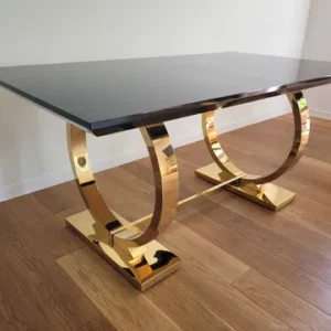 STÓŁ LUXURY 160X90 ZŁOTY